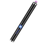 Windproof Ignition Lighters, USB Rechargeable Pulse Plasma Arc Lighter, Household Candle Ignition Stick, Suitable for Camping BBQ Home Grill (Black)