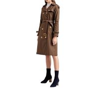 Windproof Lightweight Outerwear Dry Rain Coats Shoulder Belted Trench Coat Casual Jacket Lapel Long Sleeve Overcoat Wool Blend solid Collar Winter Mid-Length