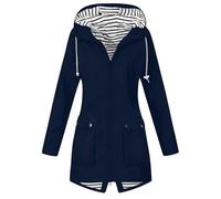 Windproof Lightweight Outerwear Long Sleeve Ladies Raincoats Overcoat Jackets Autumn Elegant Belted Shoulder Slim Fit Pea Coats Casual Wool Blend Coat solid Outcoat with Pockets