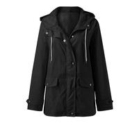 Windproof Lightweight Outerwear Winter Warm Quilted Puffer Shoulder Belted Trench Coat Double-Breasted Waterproof Wool Blend Double Breasted Overcoats solid Slim Fit Outcoat with Pockets