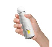 Windproof Mini Travel Folding Umbrella, UPF 50+ Sun & Rain Protection, Small Compact Lightweight Design Fits in Pocket or Bag, Eco-Friendly Fabric Wallet Umbrella for Commuter (Beige-Round)