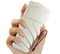 Windproof Mini Travel Folding Umbrella - UPF 50+ Sun & Rain Protection, Small Compact Lightweight Design Fits in Pocket or Bag, Eco-Friendly Fabric Wallet Umbrella for Commuter, Men Women Boys Girls