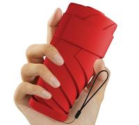 Windproof Mini Travel Folding Umbrella - UPF 50+ Sun & Rain Protection, Small Compact Lightweight Design Fits in Pocket or Bag, Eco-Friendly Fabric Wallet Umbrella for Commuter, Men Women Boys Girls