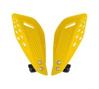 Windproof Motorcycle Hand Guard Handle or Shield Designed to Hands and Handlebars ABS Plastic with Aluminum Alloy Frame (yellow)