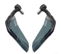 Windproof Motorcycle Handguards With Aluminum Alloy And ABS Designed To Shield Hands And Handlebar From Environmental Damage(Black)