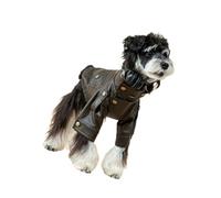 Windproof Puppies Jackets Motorcycle Styles Dog Leather Coat Easy to Wear for Daily Strolls and Weekends Getaways Warm Coat Jackets