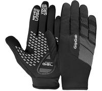 GripGrab RIDE Windproof Spring Autumn Cycling Gloves Padded Full Finger | Lightweight breathable bike gloves with 4mm DoctorGel padding and silicone grip for MTB, road or gravel biking, reflective