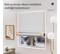 Windproof Thermal Curtains for Draft Blocking & Heat Retention, Aluminum Foil Insulated Covering, Silver, 100 x 150 cm - Compatible with Stan(100 * 50CM)