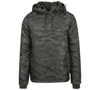 Urban Classics Men's Tb1802-padded Camo Pull Over Jacket, Green (Dark Olive 551), S