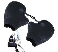 Windproof Waterproof Bike Handlebar Gloves - 1 Pair Thicken Fleece Snowmobile Muffs - Warm Motorcycle Hand Warmers for Winter Cycling
