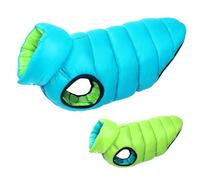 Windproof Waterproof Bulldog Labrador Golden Retriever Shepherd Bulldog Jacket Snow Warm Cold-proof Dog Coat,Green,S40(XL)