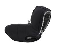 Windproof Waterproof Hooded Dog Jacket Winter Fleece Warm Puppy Coat With D-Ring For Pugs Shiba Inus Chihuahuas Poodles,Black,S
