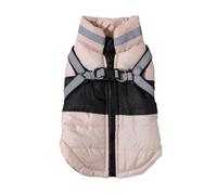 Windproof Waterproof Lightweight Reflective Dog Jacket Warm Cold-Proof Yorkshire Terriers Shiba Inus Poodles Coat With Zipper,Khaki,XL