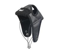 Windproof Winter Pet Pilot Hat with Ear Flaps, Creative Cold-Weather Headwear & Cosplay Costume for Cats & Dogs, Adjustable Strap, Black, Size XX-Large