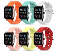 WindRen Strap for Amazfit Bip/Bip Lite/Bip S/Bip S Lite/Bip U/Bip U Pro/Bip 3/Bip 3 Pro, Adjustable Silicone Replacement Wristbands 20mm for Amazfit GTS 2 Mini/GTS 2/GTS 2e/GTS 3/ GTS 4/GTS 4 Mini