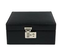 Windrose Beluga Jewelry box Leather 19.5 cm black