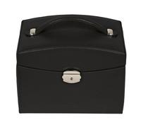 Windrose Beluga Jewelry box Leather 21.5 cm black