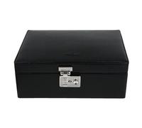 Windrose Beluga Jewelry box Leather 24 cm black