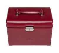 Windrose Merino Jewelry box 24.5 cm red