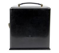 Windrose Merino Jewelry box Leather 25.2 cm black
