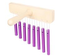 Winds Bells Pipe Wood Constructions Aluminum Pipe 8 Winds Chimes Hanging Decorations With Rod Educational Tool Handheld Chimes Bells