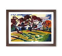 Winds by Henry Lyman Sayen Framed Print | A2 Walnut Framed Wall Art | Ready to Hang | Modern Nature Picture | Living Room Bedroom Lounge Office