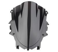Windscreen Air Deflectors Compatible With For YZF-R3 2019 2020 2021 2022 2023 Motorcycle Windshield Windscreen Double Bubble ABS Wind Deflector(Black)