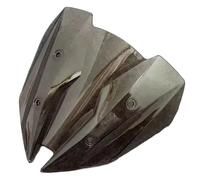 Windscreen Air Deflectors Compatible With For Z300 For Z250 2013 2014 2015 2016 2017 Motorcycle Windscreen Wind Deflectors Screen Double Bubble Windshield(Smoke)