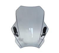 Windscreen Air Deflectors Compatible With Hunter Cub CT125 JA55 JA65 Trail125 Windscreen Windshield Wind Deflector Screen Visor Glass With Bracket(Light Grey)