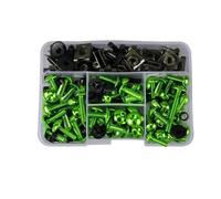 Windscreen Bolts 177PCS Motorcycle Windscreen Fairing Bolt For For CBR600RR For CBR900RR For CBR929RR For CBR1000RR Bodywork Screws Nut Fairing Bodywork Screws(Green)