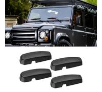 Windscreen Bulkhead Support Bracket Covers, for Land Rover Defender SVX, Matte Black ABS Plastic, 4-Pack