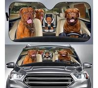 Windscreen Car Sunshades Funny Dogue De Bordeaux Dog Family Driving Car Window Covers Block Uv Rays Windscreen Cover Universal For Car Truck Suv