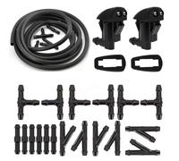 Windscreen Cleaning Compatible With Jeep For Grand For Cherokee WK2 2011-2018 For Liberty KK 2008-2012 For Commander 2006-2010 Windshield Wiper Washer Nozzle Spray Hose(With Connector)