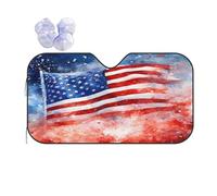 Windscreen Cover America Usa Flag 4Th Of July Car Front Windshield Keep Vehicle Cooler Heat Shield Sun Visor Foldable Windshield Sunshade For Suv Most Cars Truck S