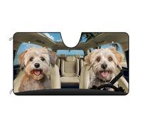 Windscreen Cover Dandie Dinmont Terrier Dog On The Beach S