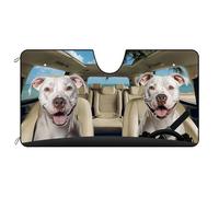 Windscreen Cover Dogo Argentino Dog On The Beach Front Window Sunshades S