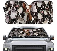 Windscreen Cover Foldable Front Window Sunshades Block Uv Rays Car Window Covers Universal For Truck Auto Suv Lovely Terriers Dog Full Face M