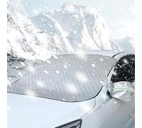 Windscreen Cover for Alfa Romeo Mito 2008-2015 2016 2017 2018 2019, Ice Protection Foils Snow Sun Shade Front Window Screen Cover Accessories,White