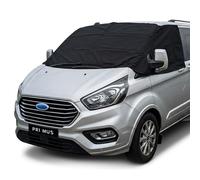 Windscreen Cover for Ford Transit Custom 2013-2023, Waterproof Front Window Screen Wrap, Snow Ice Frost Protection Sunshade, Black