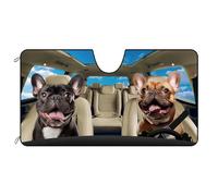 Windscreen Cover French Bulldog Dog With Blue Car Front Windshield S