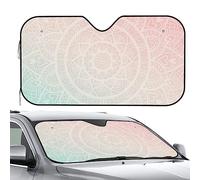 Windscreen Cover Gradient Mandala Heat Shield Sun Visor Pefect Fit Car Front Windshield Keep Vehicle Cooler Front Window Sunshades For Truck Most Cars Travel M