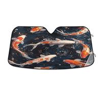 Windscreen Cover Koi Fish Water Front Window Sunshades Foldable Windshield Sunshade Keep Vehicle Cool Windscreen Sun Shade For Van Car Suv S