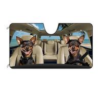 Windscreen Cover Miniature Pinscher Dog On The Beach M