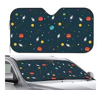 Windscreen Cover Outer Space Planets Alien Earth Car Front Windshield Pefect Fit Front Window Sunshades Durable Heat Shield Sun Visor For Travel Truck Most Cars M