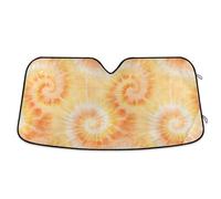 Windscreen Cover Tie Dye Spiral (27) Front Window Sunshades Foldable Heat Shield Sun Visor Reusable Windshield Sunshade For Truck Van Suv M