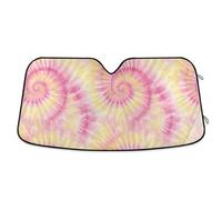 Windscreen Cover Tie Dye Spiral (31) Windshield Sunshade Foldable Heat Shield Sun Visor Reusable Front Window Sunshades For Car Suv Van S