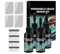 Windscreen Crack Repair Kit 2025 - Premium Glass Crack Repair Kit, for Stone Chips, Cracks, Holes and Scratches, Repair Tool for Car Windows, Quick and Effective Repair (4 Pieces)