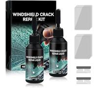 Windscreen Crack Repair Kit, Glass Crack Elimination Repair Kit, Advanced Glass Repair Fluid, Quick Fix Windscreen and Glass Repair Tool (2PCS)