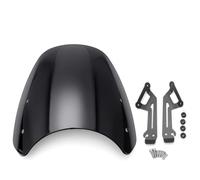 Windscreen Deflectors Motorcycle Windscreen For Ducati Scrambler Classic Icon 2015-2020 Wind Deflectors Parts Extension Spoiler Screen Fairing(Smoke)
