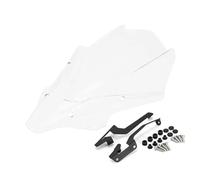 Windscreen Deflectors Motorcycle Windscreen For MT-07 2021- Transparent/Smoke Black Windshield Front Screen Wind Deflectors Spoiler(Transparent)